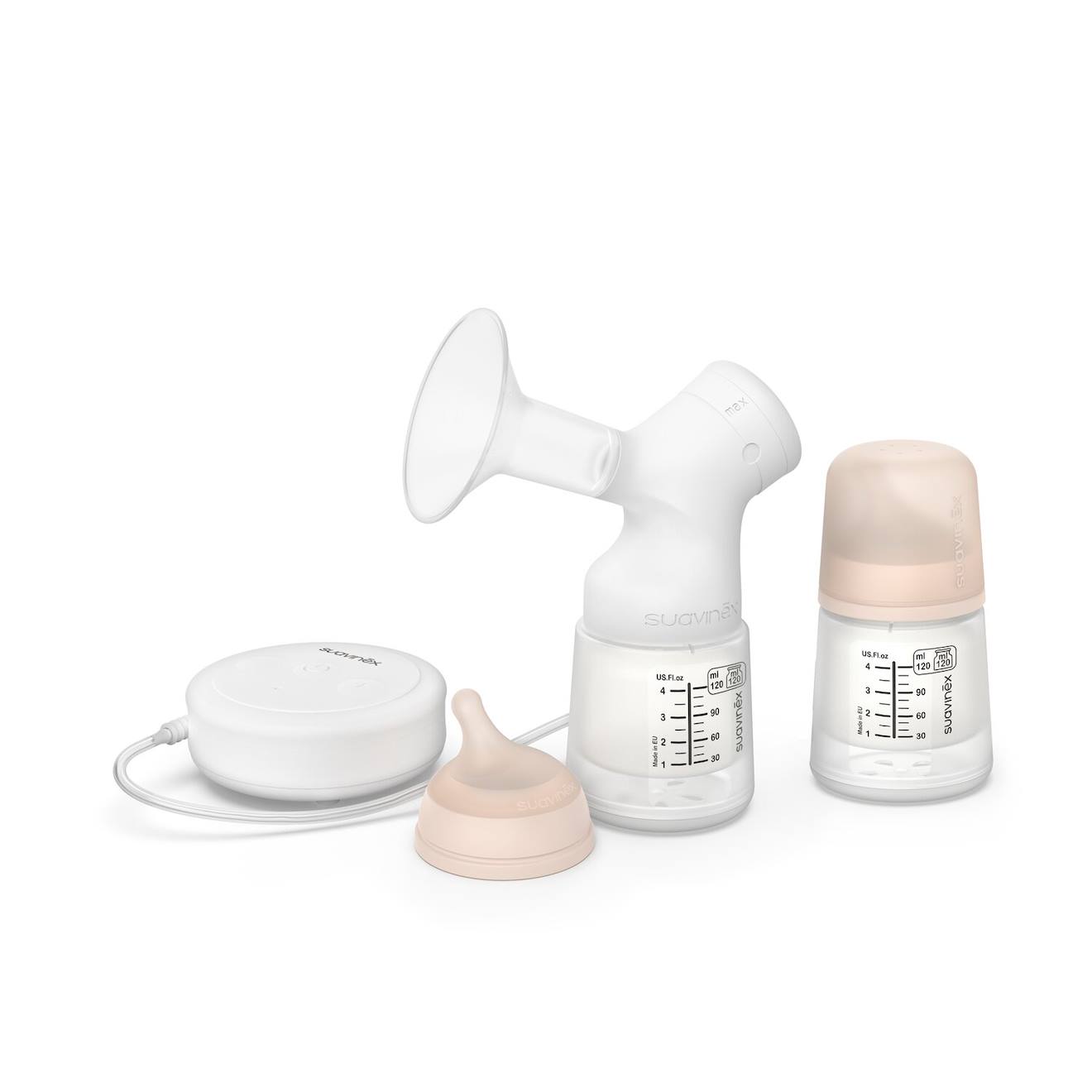 Tire-lait Électrique Avec Biberon 120ml Zero Zero Blanc