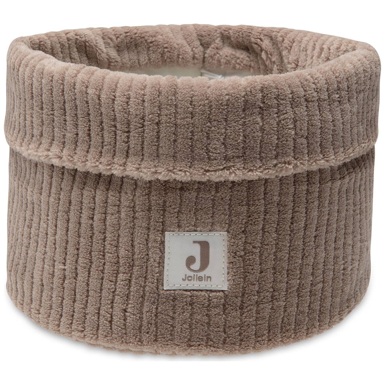 Panier De Rangement En Tissu Côtelé Marron