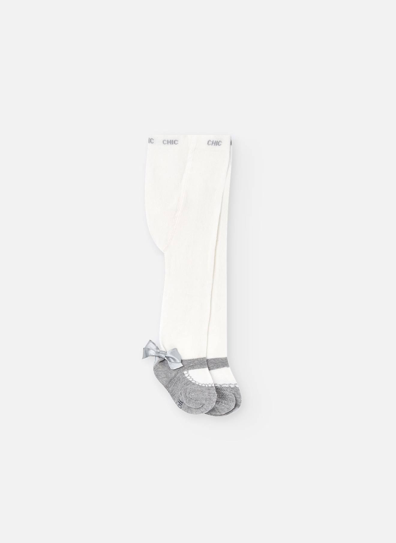 Collant En Maille Blanc