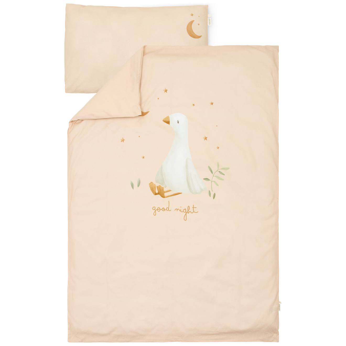 Housse De Couette Lit Bébé Little Goose (100 X 140 Cm) Blanc, Beige Housse De Couette Lit Bébé Little Goose (100 X 140 Cm) Blanc, Beige