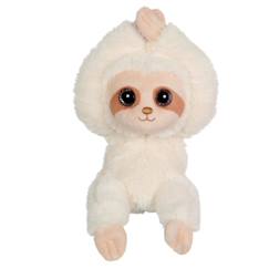 Jouet-Premier âge-Peluches-Peluche - peluche p'tit paresseux crème - 16 cm
