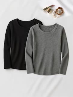 Lot de 2 tee-shirts de grossesse en côtes  - vertbaudet enfant