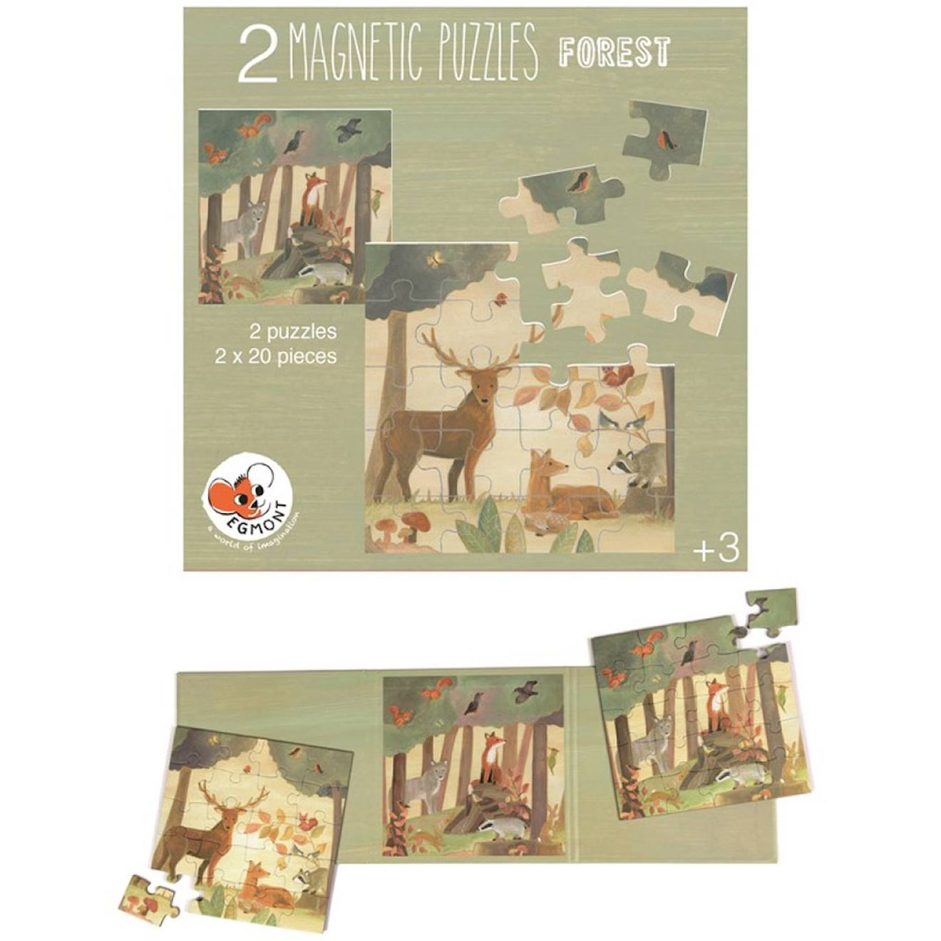 Puzzle Magnetic Forêt Multicolore