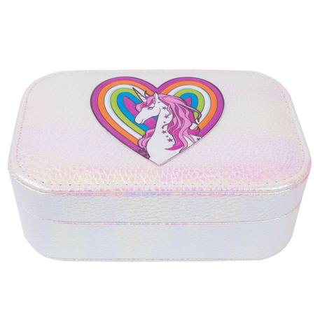 Fille-Accessoires-Coffret à bijoux irisé licorne précieuse