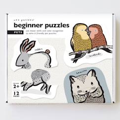 Jouet-6 puzzles animaux