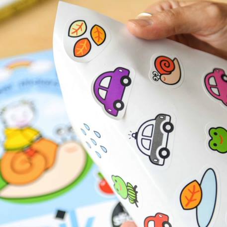 6 posters + 100 stickers les animaux Multi-coloured 2 - vertbaudet enfant 