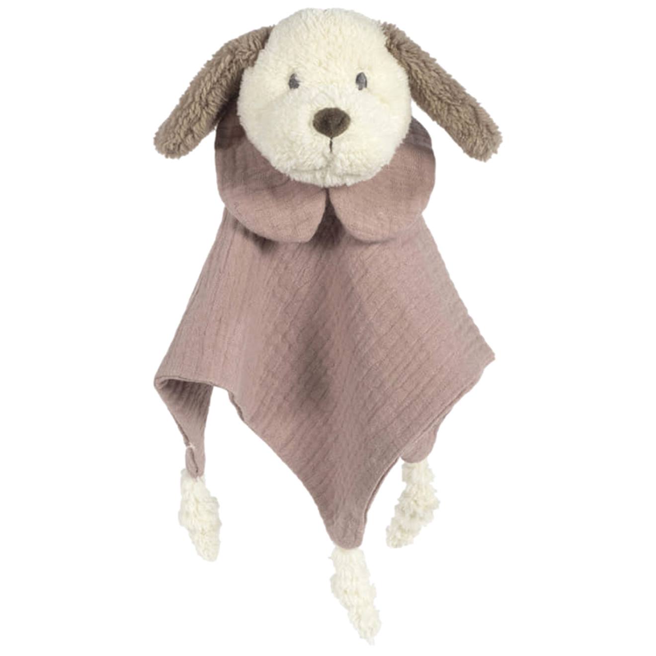 Doudou Chien En Gaze De Coton Sintra Beige