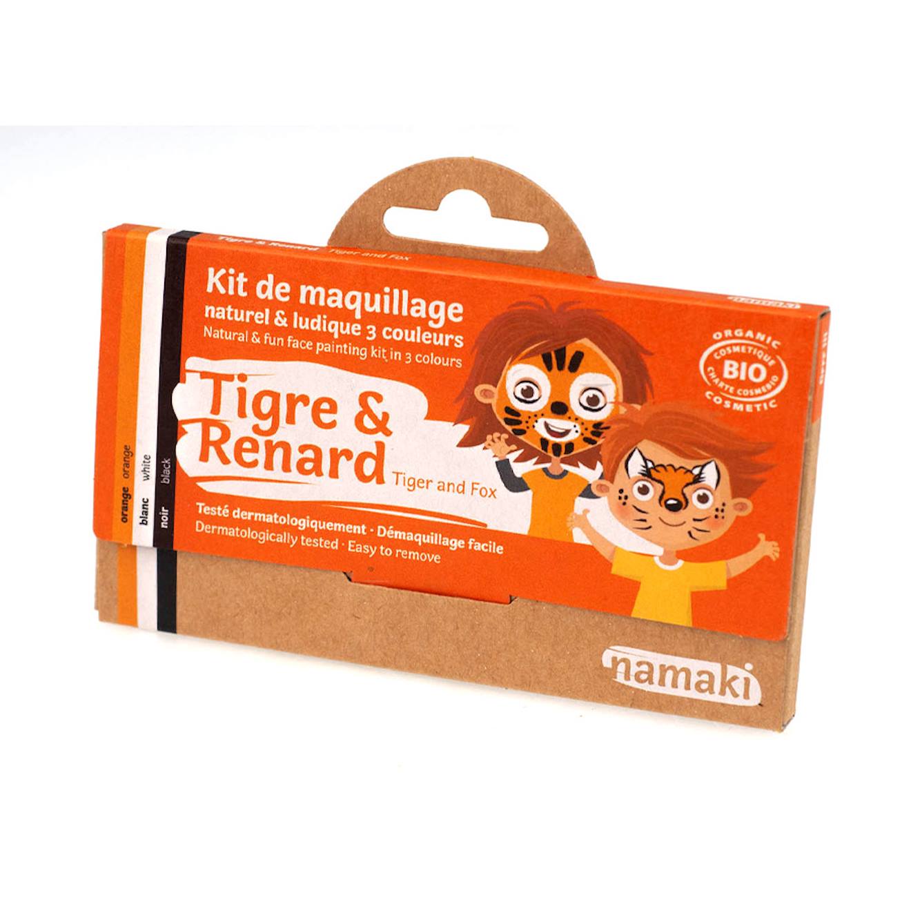 Kit De Maquillage 3 Couleurs Tigre Et Renard Multicolore