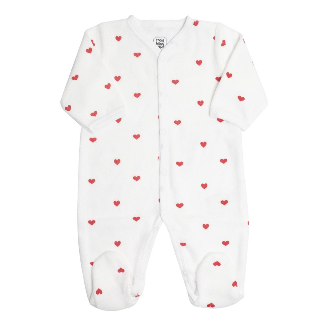 Grenouillre Manches Longues - Coeurs Blanc 13 €