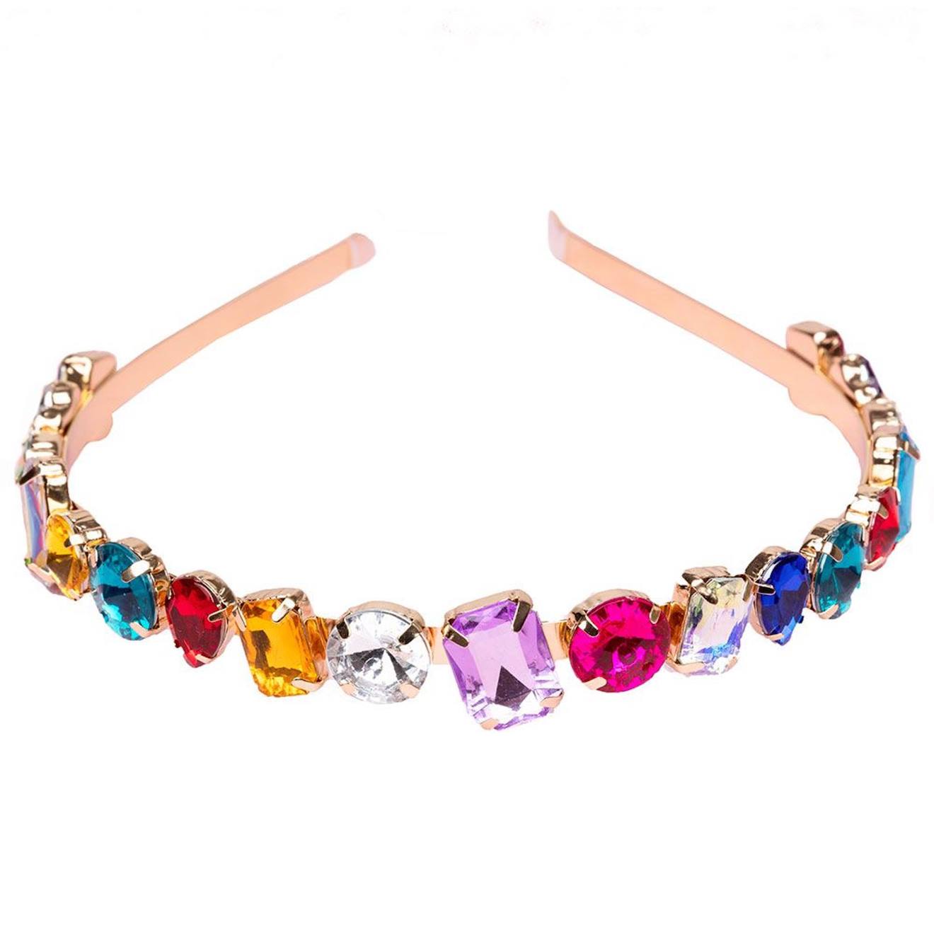 Bandeau À Cheveux Serre-tête Pierres Multicolore