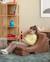 Fauteuil de jeu enfant - pouf design lune en velours côtelé Brown sugar+Toffee 7 - vertbaudet enfant 
