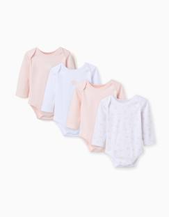 Bébé-Body-Lot de 4 bodies en coton
