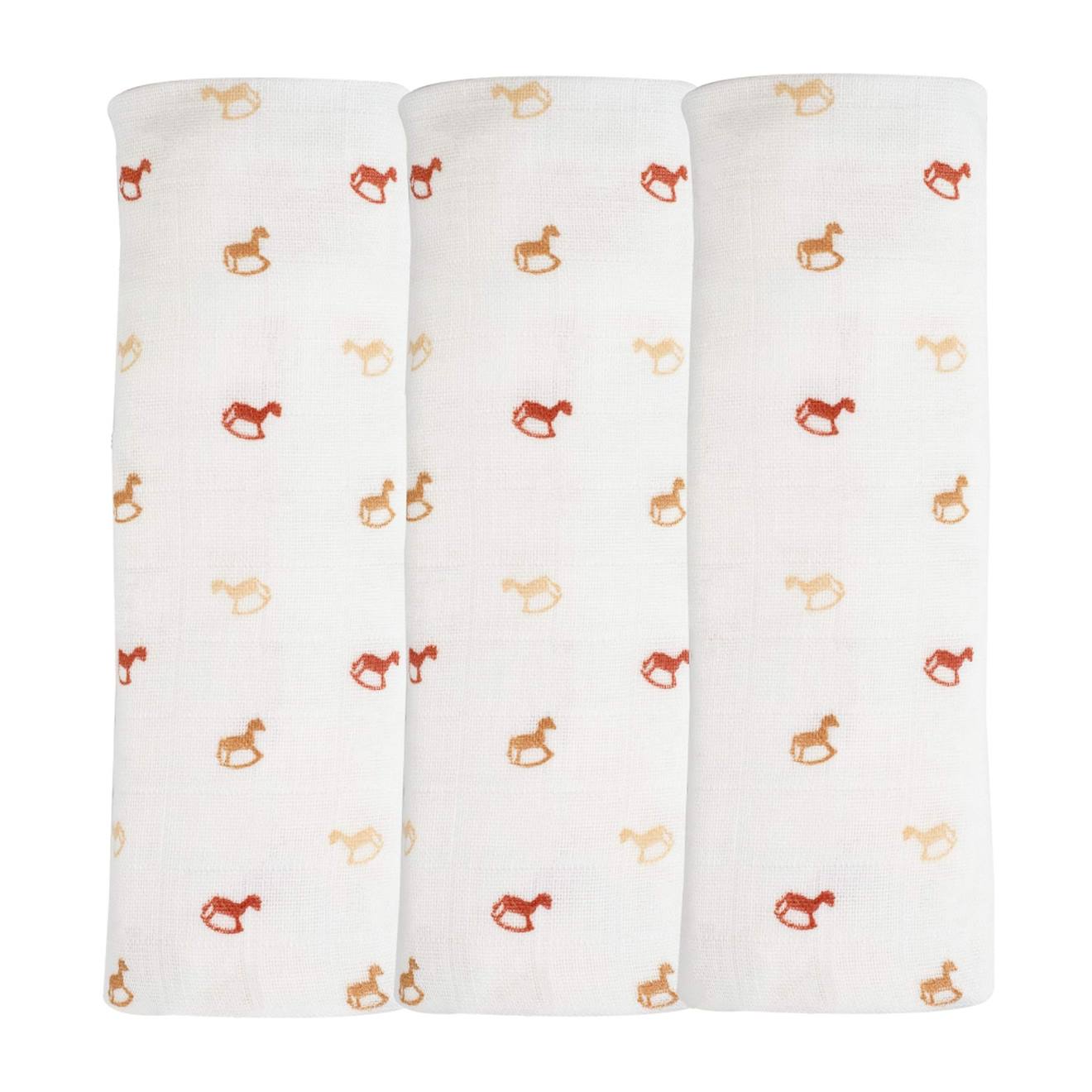 Lot De 3 Langes Bébé Beige