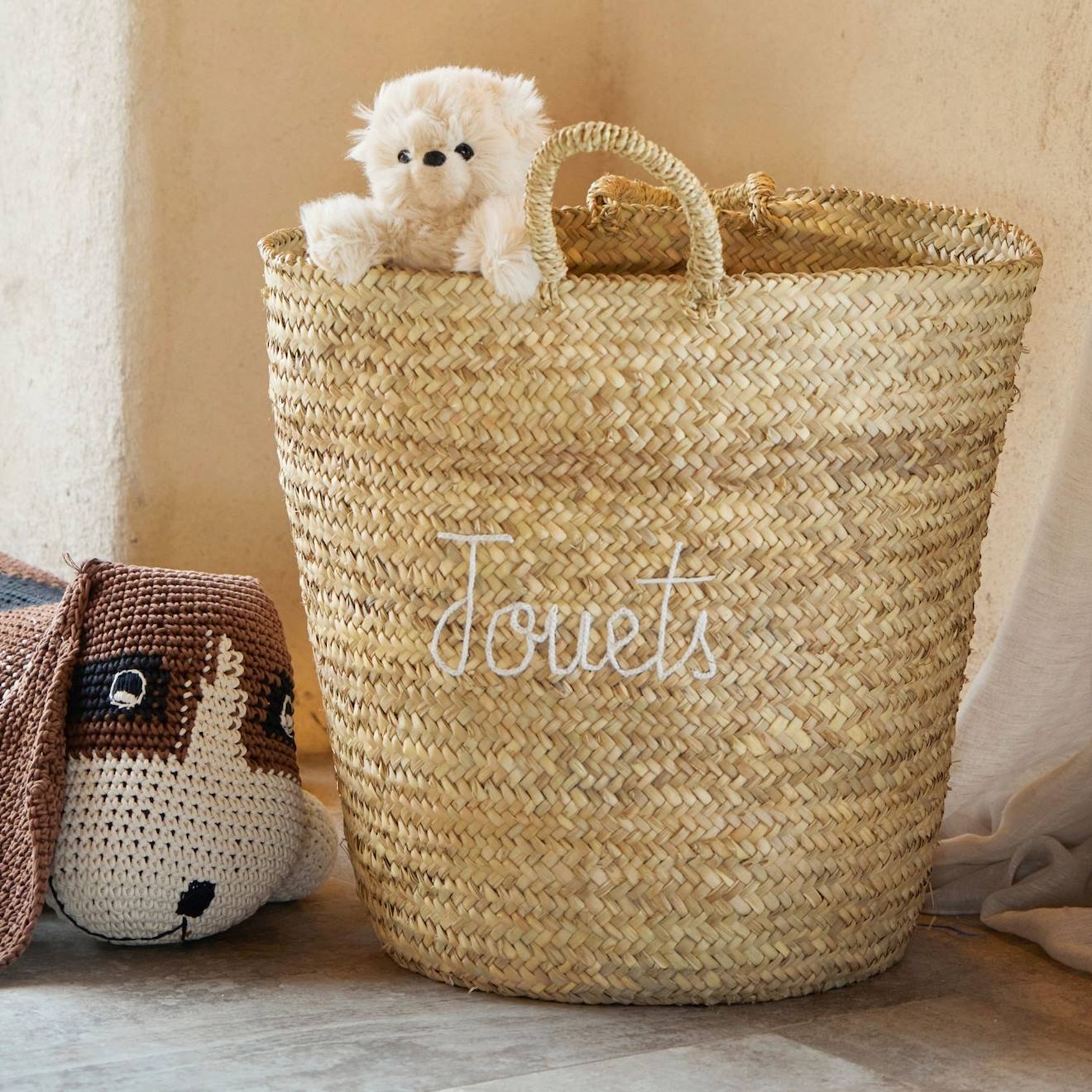 Grand Panier Jouets Xl Blanc (Home Maison) - Image 2