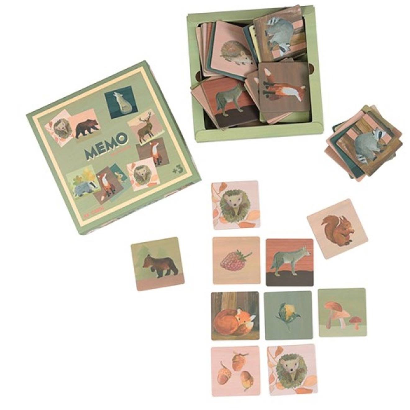 Mémo Forêt Multi-coloured
