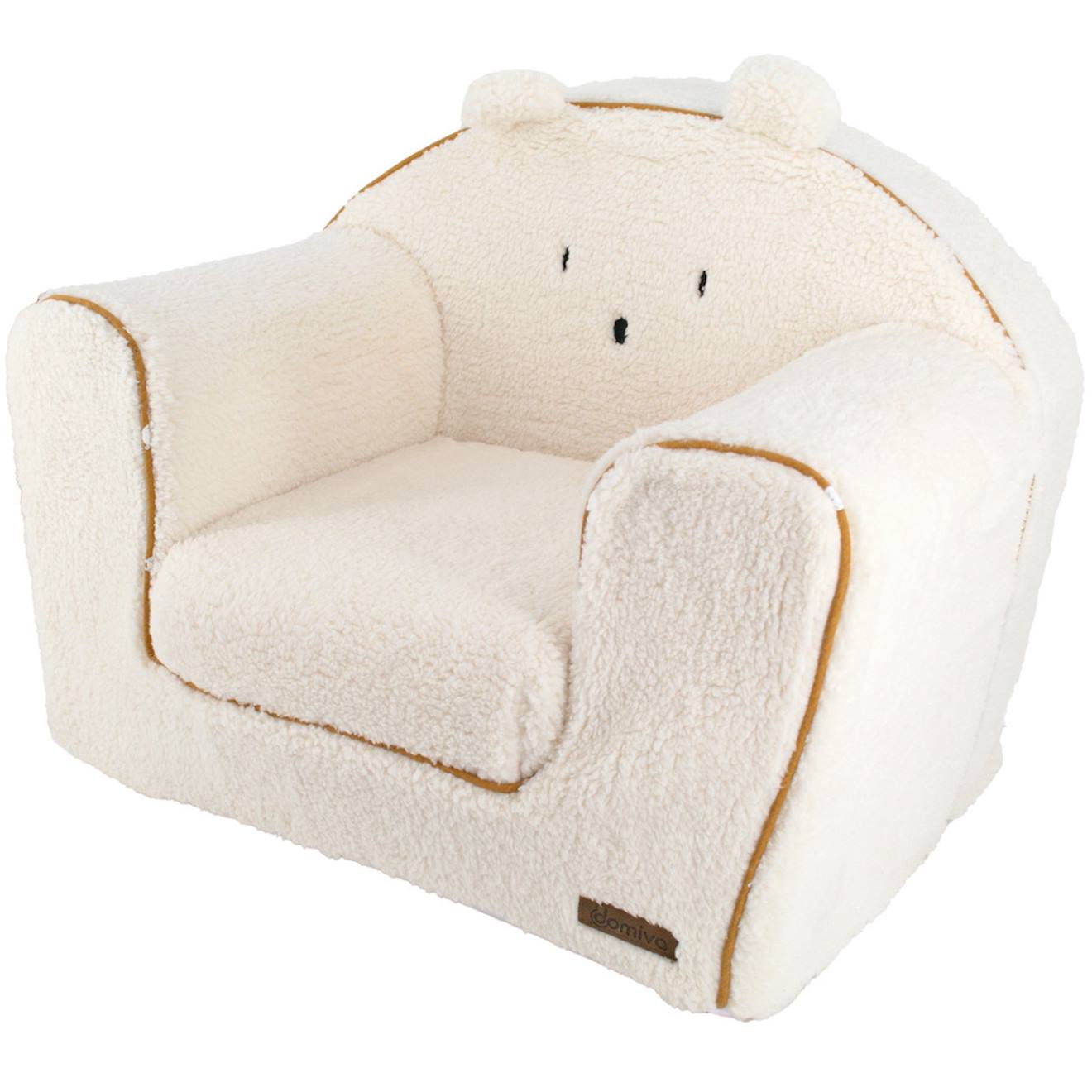 Fauteuil Club Convertible Boubou Beige, Marron