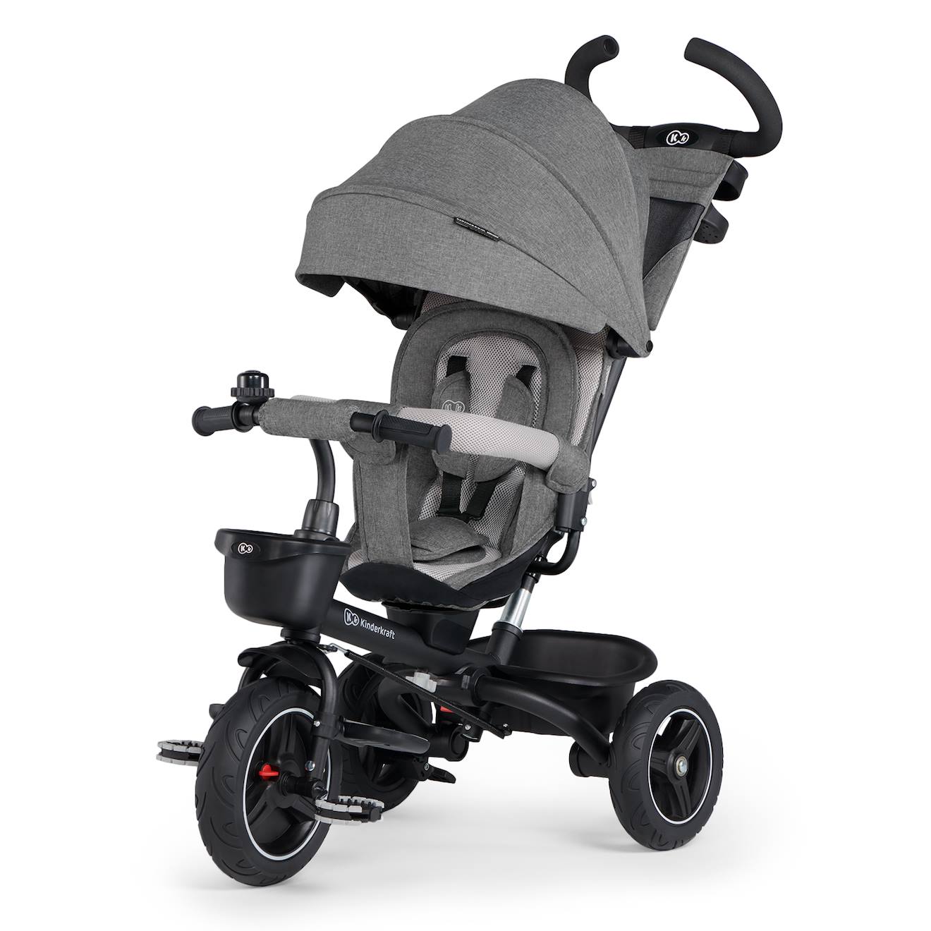 Tricycle Spinstep 5 En 1 Avec Siège Rotatif Et Protection Upf50+ Gris
