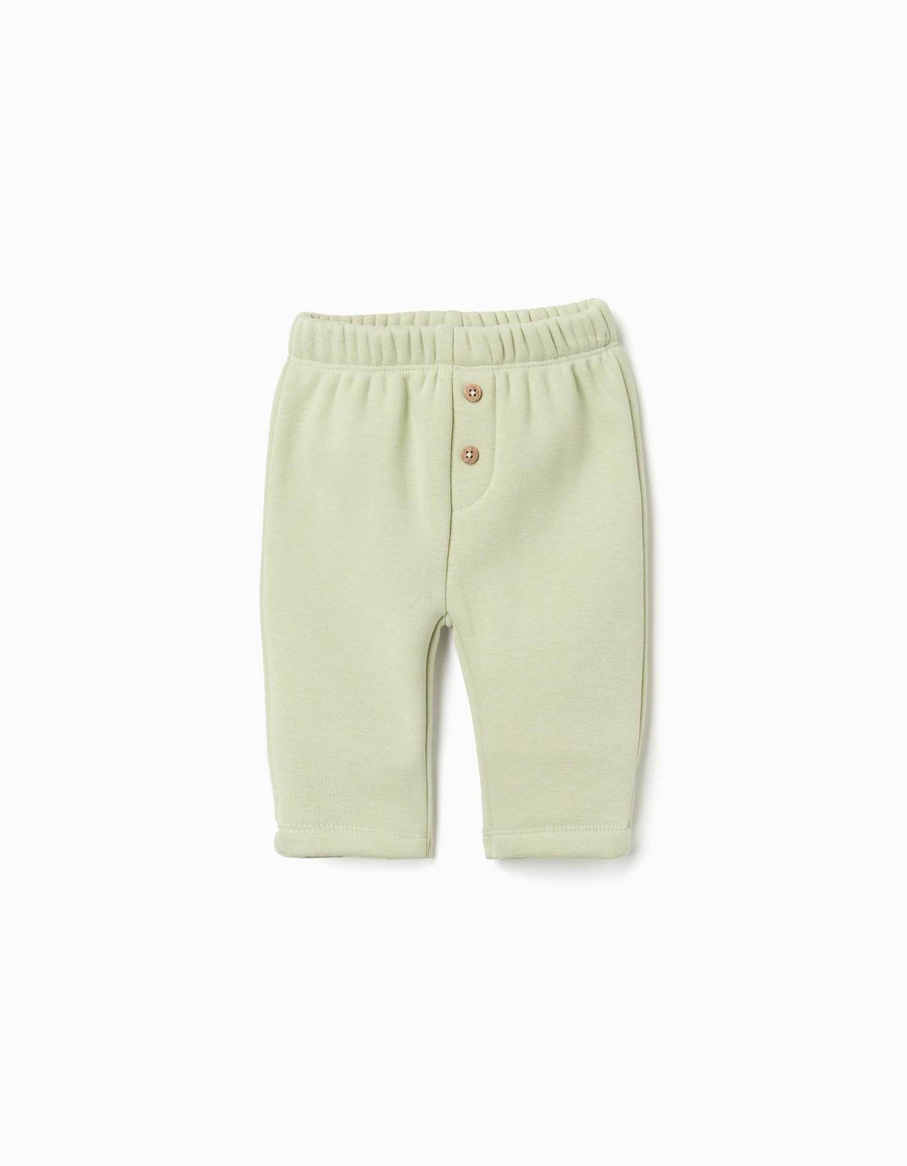 Pantalon Avec Doublure En Peluche Douce Synthétique Vert Clair