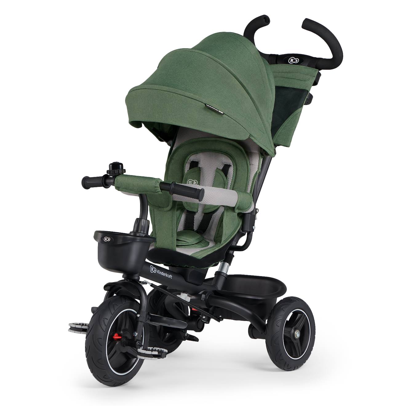 Tricycle Spinstep 5 En 1 Avec Siège Rotatif Et Protection Upf50+ Vert