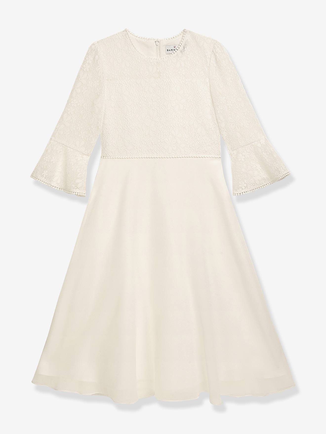 Robe de cérémonie DYVELINE dentelle fille DANAMADE écru