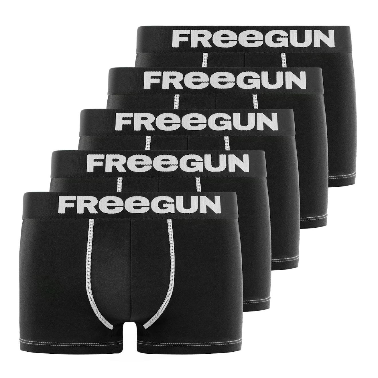Lot De 5 Boxers Uni Noir/blanc