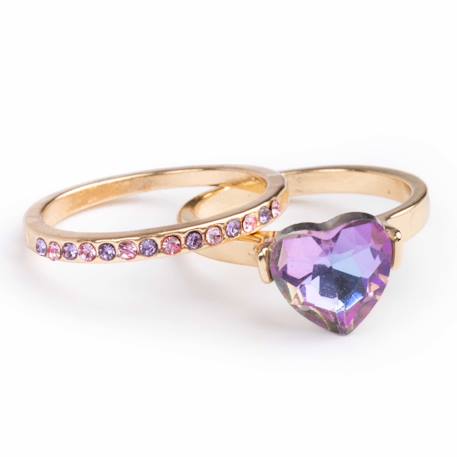 Fille-Set de 2 bagues precious purple