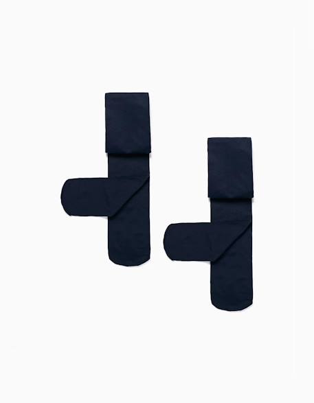 Bébé-Chaussettes, Collants-Lot de 2 collants en microfibre 40 den