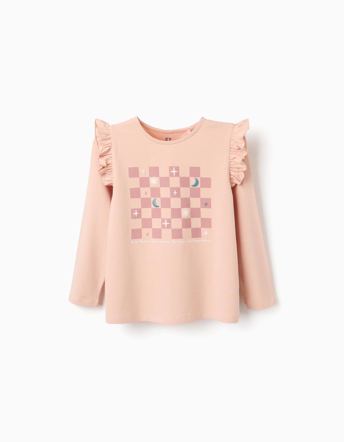 T-shirt Manches Longues, Élégante, Confortable Rose Clair