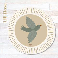 Tapis rond soleil lili-rose  - vertbaudet enfant