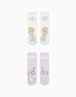 Chaussettes Pour Filles Disney Frozen - Elsa - Bleu - Matériau De Haute Qualité Bleu - Prêt-à-Porter