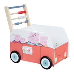 Jouet-Premier âge-Bascules, chariots de marche, trotteurs et porteurs-Chariot de marche Peppa Pig en forme de bus