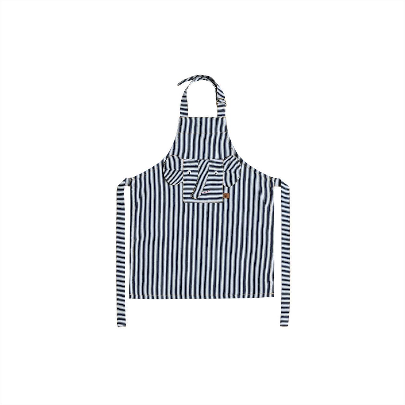 Tablier En Coton Mini Bleu