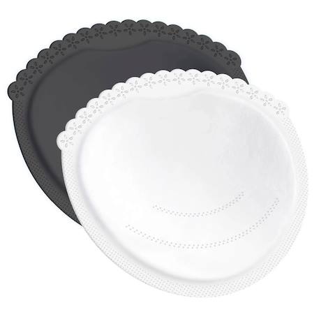 Difrax - Coussinet D'allaitement 40 Pièces Blanc & Noir Blanc / Noir
