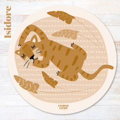 Tapis rond tigre dormeur  - vertbaudet enfant