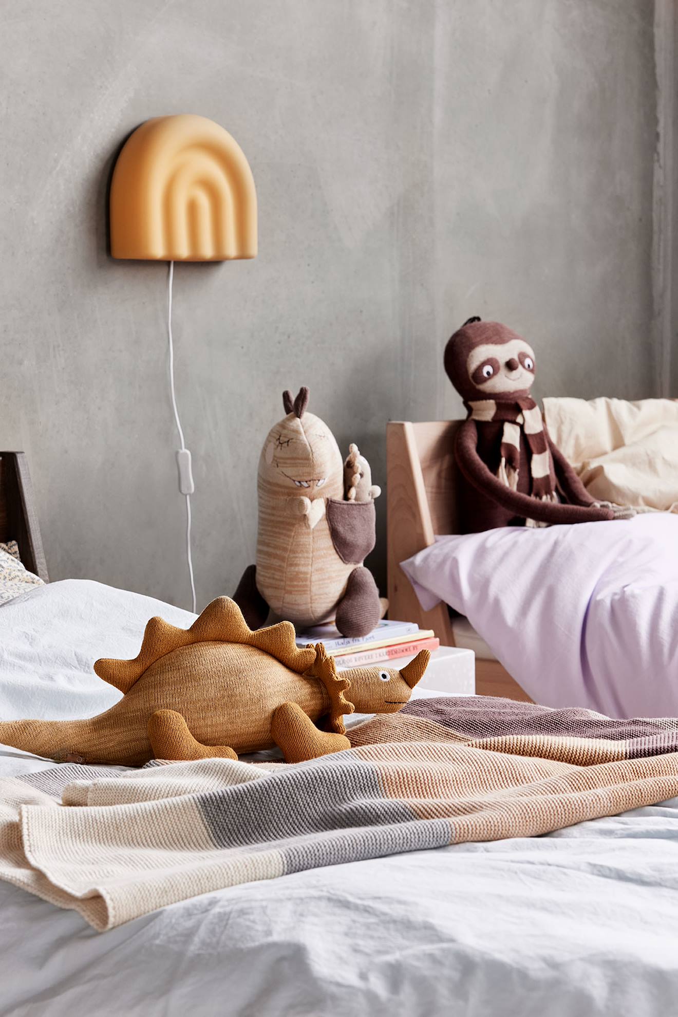 Lampe Murale En Sillicone Mini Marron (Oyoy Mini) - Image 1