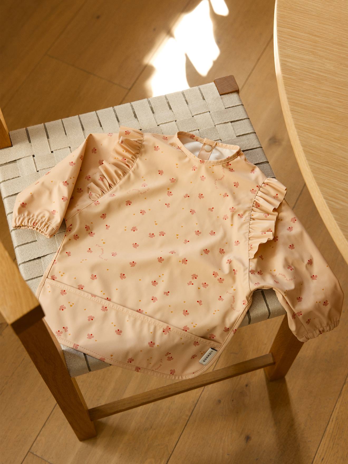 Bavoir à manches Merle - blush (Liewood) - Image 1