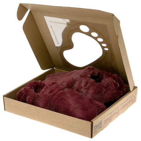 Chaussons chauffants - du 36 au 42 Beige+Bordeaux+Caramel+Céleste+Corail+Gris+Gris pailleté+Lavande+Noir+Prune+Rose+Vert pastel 40 - vertbaudet enfant 