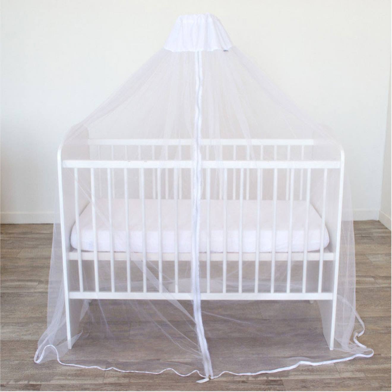 Ciel De Lit Moustiquaire Universel Blanc Blanc