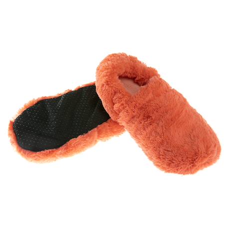 Chaussons chauffants - du 36 au 42 Beige+Bordeaux+Caramel+Céleste+Corail+Gris+Gris pailleté+Lavande+Noir+Prune+Rose+Vert pastel 18 - vertbaudet enfant 