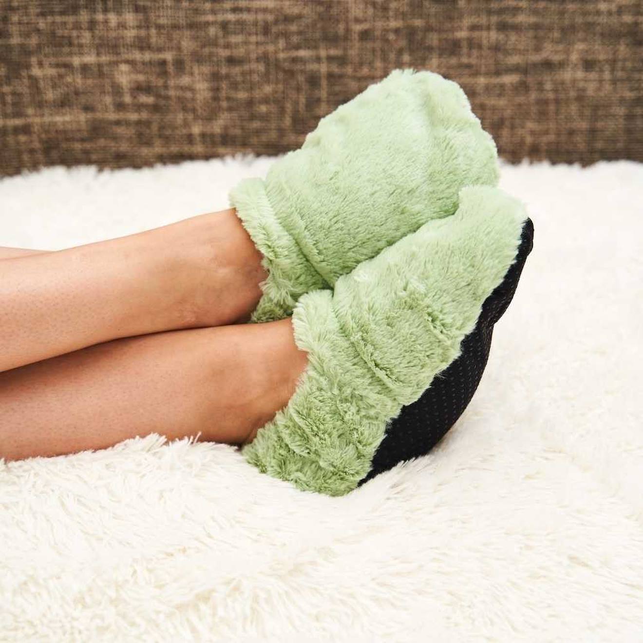 Chaussons Chauffants - Du 36 Au 42 Vert Pastel