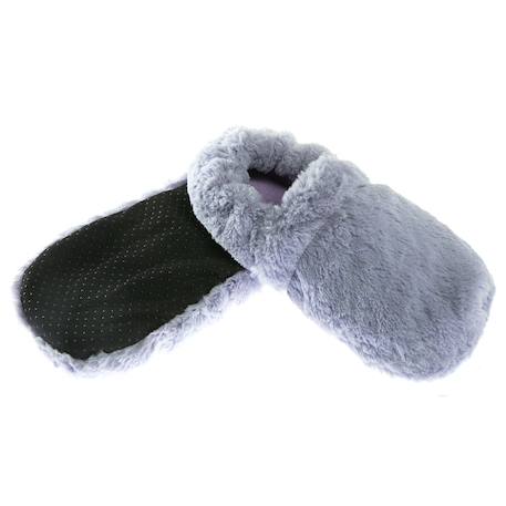 Chaussons chauffants - du 36 au 42 Beige+Bordeaux+Caramel+Céleste+Corail+Gris+Gris pailleté+Lavande+Noir+Prune+Rose+Vert pastel 30 - vertbaudet enfant 