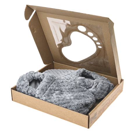 Chaussons chauffants - du 36 au 42 Beige+Bordeaux+Caramel+Céleste+Corail+Gris+Gris pailleté+Lavande+Noir+Prune+Rose+Vert pastel 27 - vertbaudet enfant 