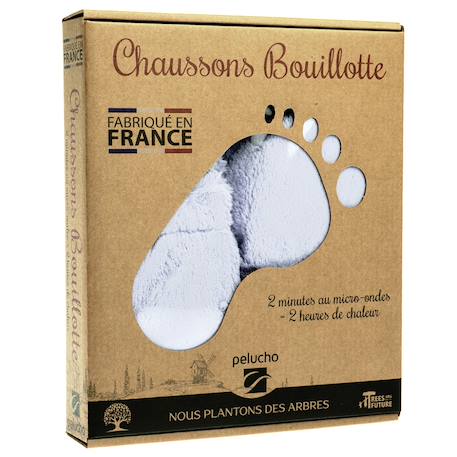 Chaussons chauffants - du 36 au 42 Beige+Bordeaux+Caramel+Céleste+Corail+Gris+Gris pailleté+Lavande+Noir+Prune+Rose+Vert pastel 32 - vertbaudet enfant 