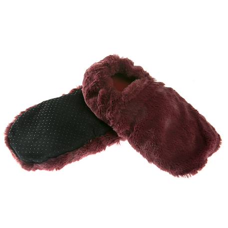 Chaussons chauffants - du 36 au 42 Beige+Bordeaux+Caramel+Céleste+Corail+Gris+Gris pailleté+Lavande+Noir+Prune+Rose+Vert pastel 38 - vertbaudet enfant 