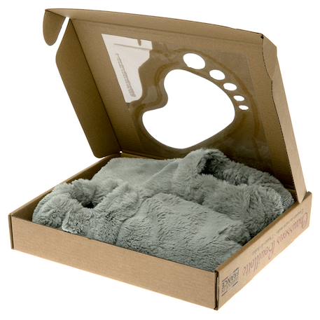 Chaussons chauffants - du 36 au 42 Beige+Bordeaux+Caramel+Céleste+Corail+Gris+Gris pailleté+Lavande+Noir+Prune+Rose+Vert pastel 23 - vertbaudet enfant 