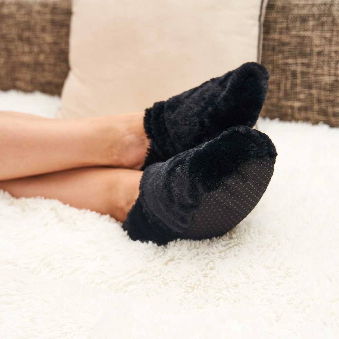 Chaussons Chauffants - Du 36 Au 42 Noir