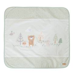 Puériculture-Chancelières, plaid-Couverture douce en coton face polaire et motifs étoiles