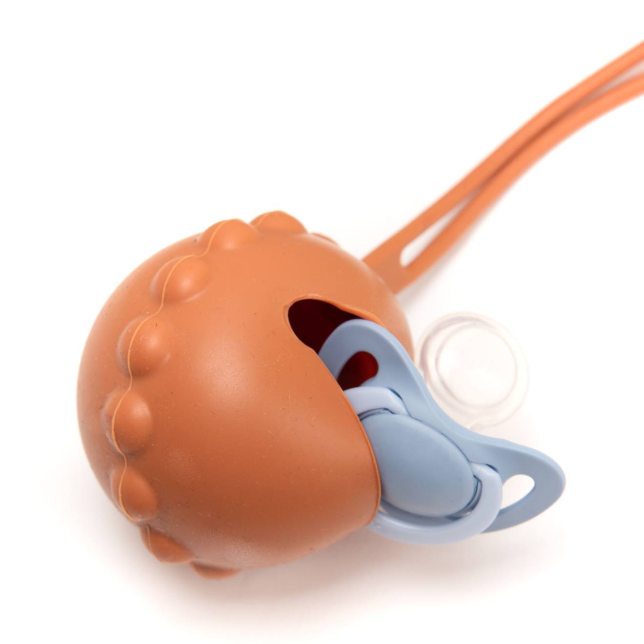 Porte Tétine Safran Orange