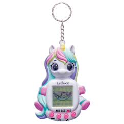 Jouet-Jeux vidéos et jeux d'arcade-Jeux d'arcade-Console my best-e® licorne avec écran lcd et porte-clés