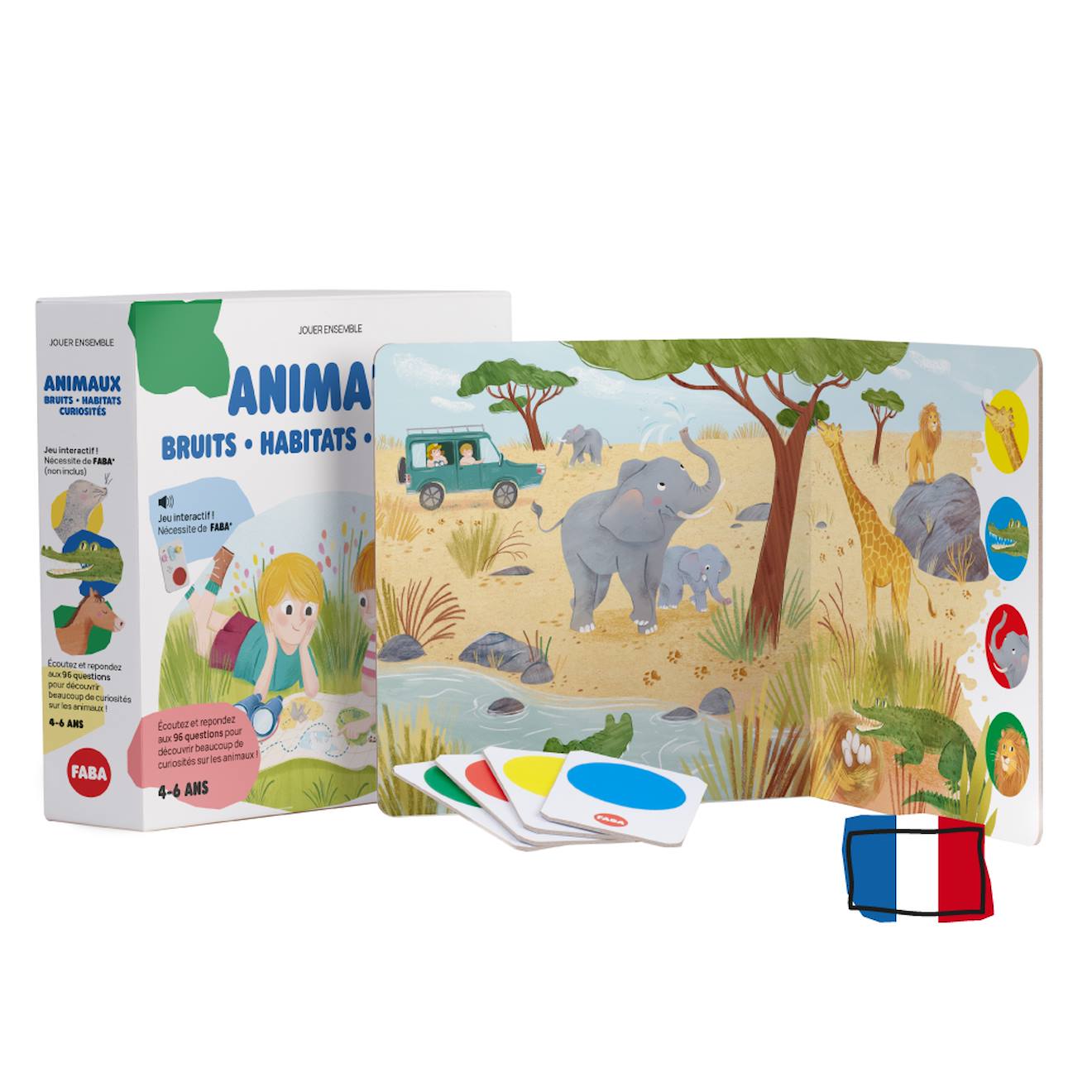 Jeu Interactif Animaux: Bruits, Habitats, Curiosité Pour Faba+ Multicolore